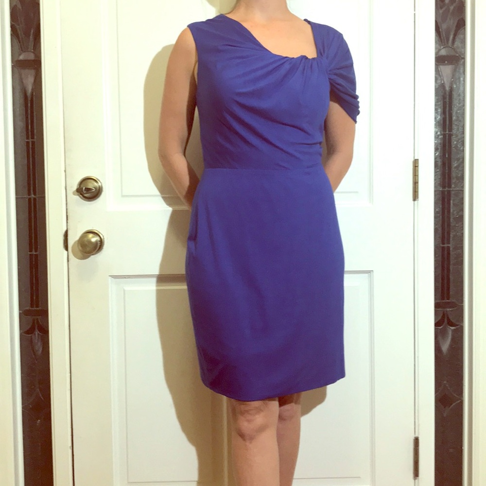 Trina Turk draped purple dress